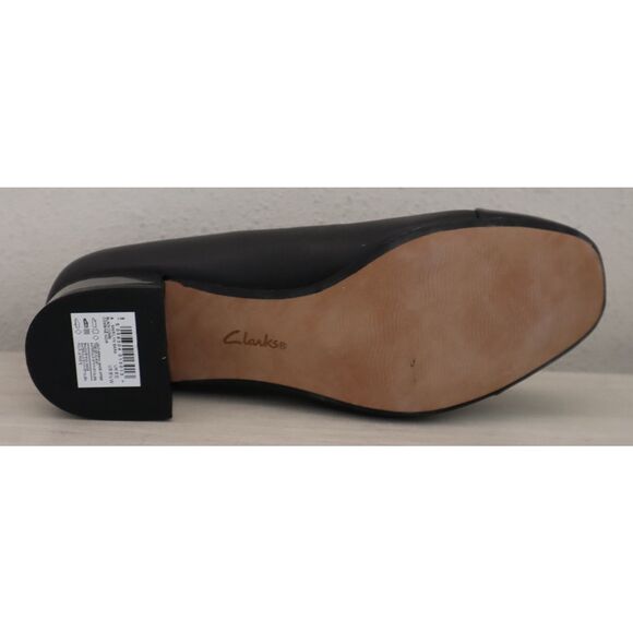 Clarks 26153413 WMN Sz 8.5W Black Leather/Synthetic Combo Marilyn Sara Pumps - Picture 8 of 13